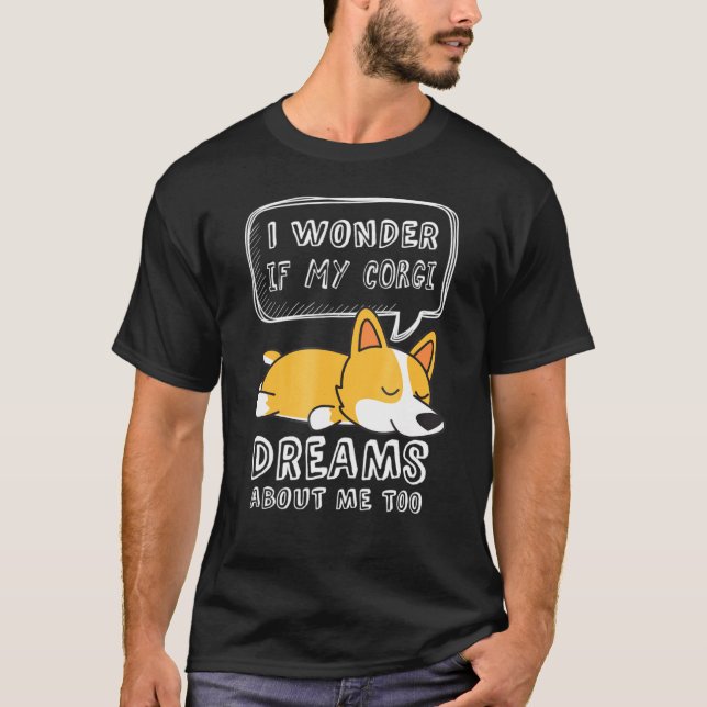Corgi Pajama Dream About Corgis T-Shirt (Front)
