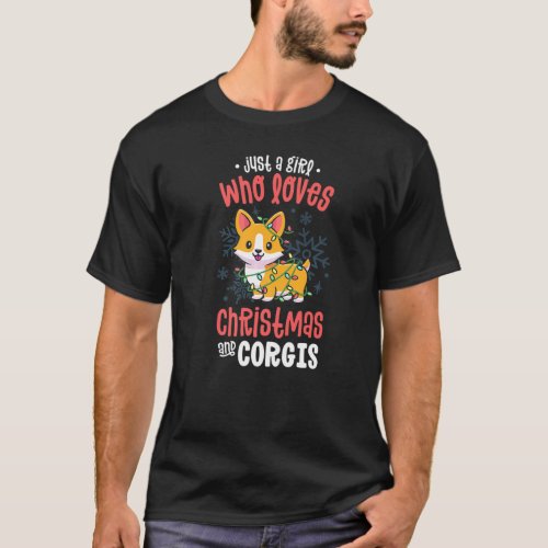 Corgi Pajamas Women Dog Just A Girl Who Loves Corg T_Shirt