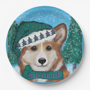 Corgi Paper Plates
