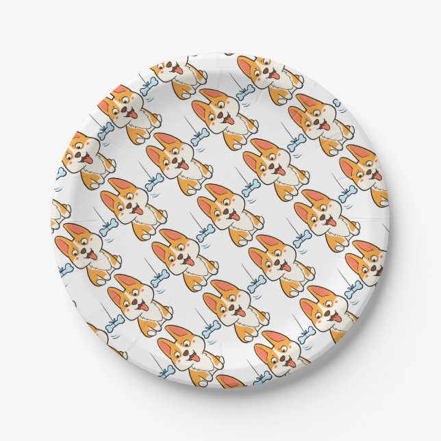 Corgi Paper Plates (Front)