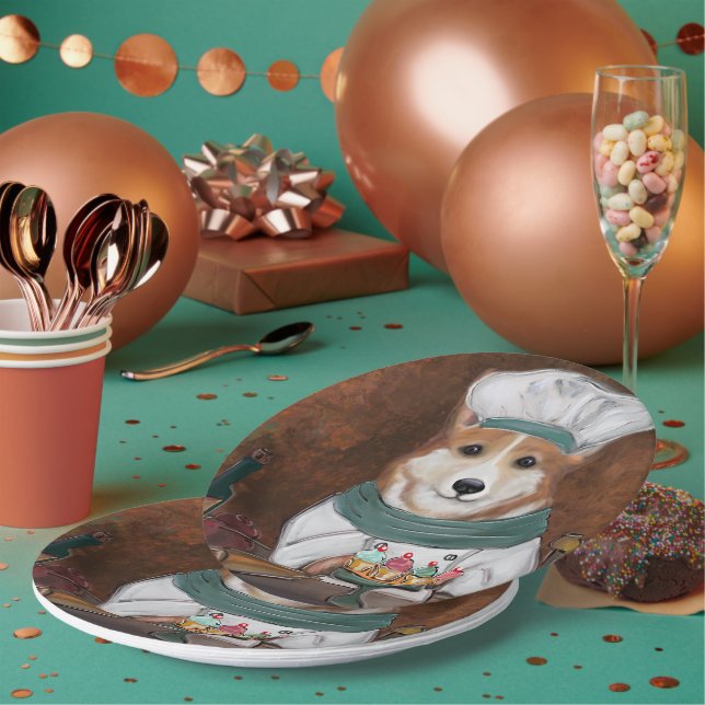 Corgi Paper Plates (Multi)