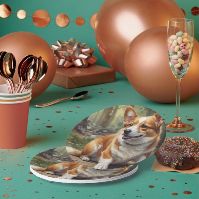 Corgi Paper Plates (Multi)