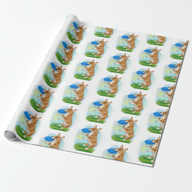 Corgi Pembroke Wrapping Paper (Unrolled)