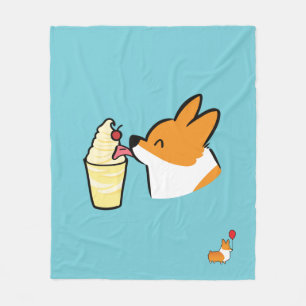 Corgi Pineapple Dole Whip Blanket (Secret)