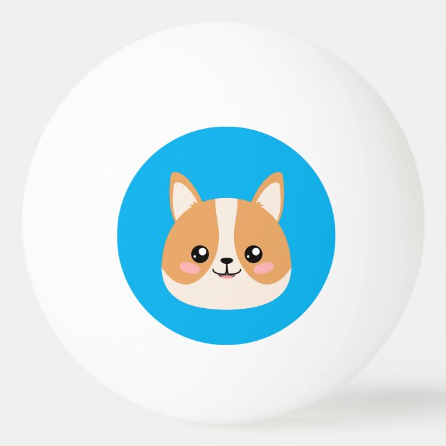 Corgi Ping Pong Ball (Back)