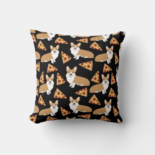 Corgi Pizza pillow