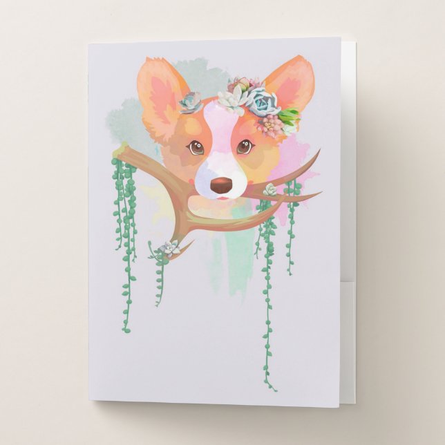 Corgi Pocket Folder (Front)