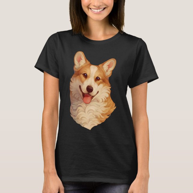 Corgi Portrait T-Shirt (Front)