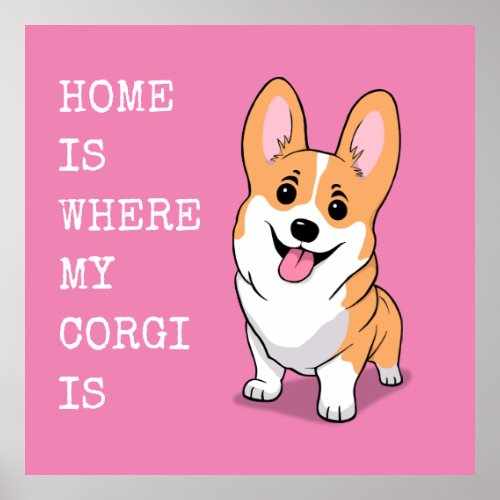 Corgi Poster