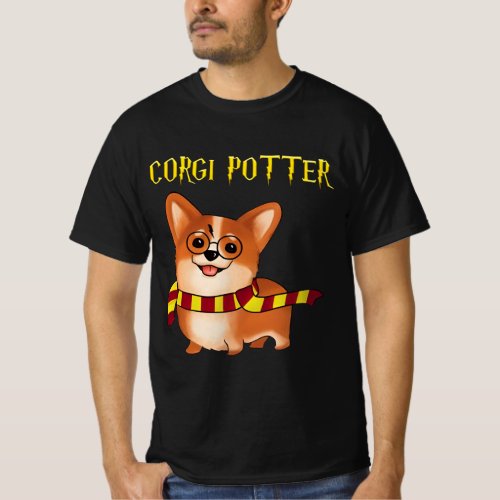 Corgi Potter  T_Shirt