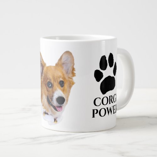 Corgi Power Giant Coffee Mug