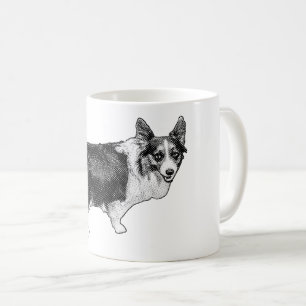 Corgi Prism Holiday Wink Coffee Mug