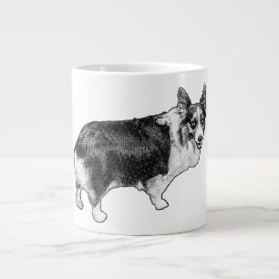 Corgi Prism Holiday Wink Giant Coffee Mug
