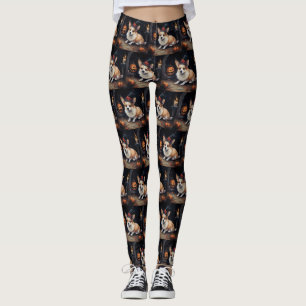 Halloween corgi leggings hotsell