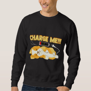 Corgi Puppy Charge Me Sweatshirt
