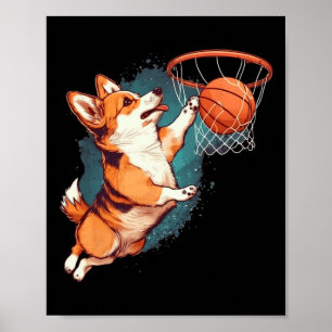 Corgi Puppy Corgi Bysketbyll For Pet Lovers Women Poster