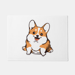 Corgi Puppy Cute Dog Lover Retro Doormat