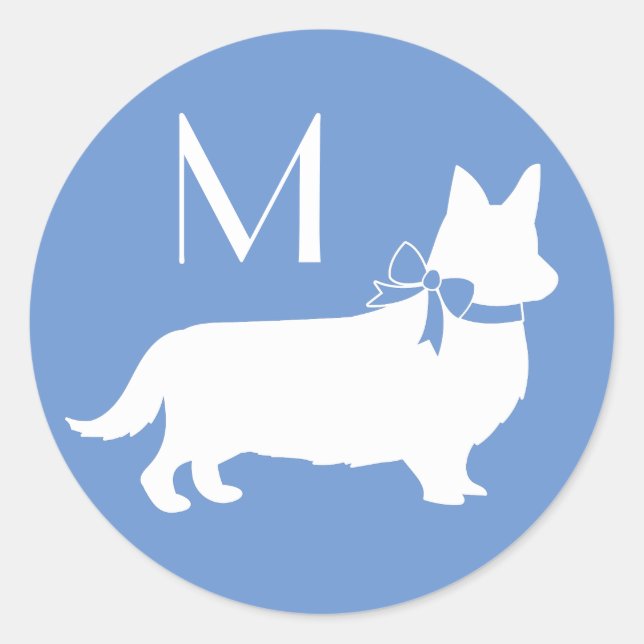 Corgi Puppy Dog Pembroke Welsh Classic Round Sticker (Front)