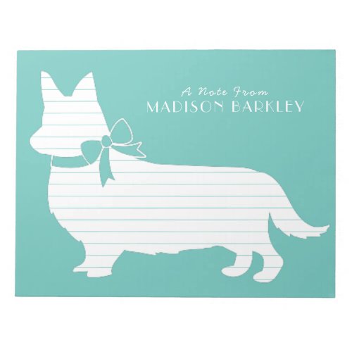 Corgi Puppy Dog Pembroke Welsh Notepad