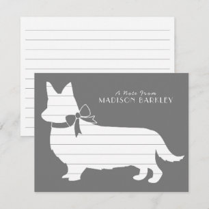 Corgi Puppy Dog Pembroke Welsh Thank You Card