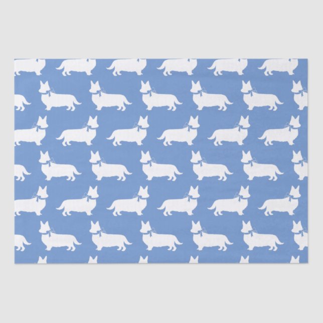 Corgi Puppy Dog Pembroke Welsh Tissue Paper (Front)