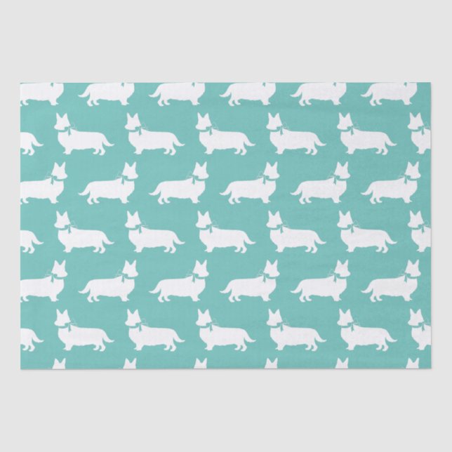 Corgi Puppy Dog Pembroke Welsh Tissue Paper (Front)