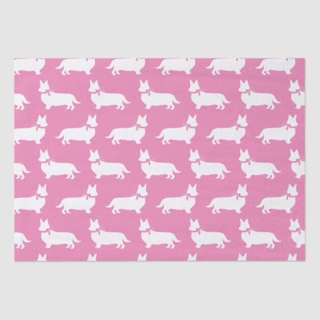 Corgi Puppy Dog Pembroke Welsh Tissue Paper (Front)