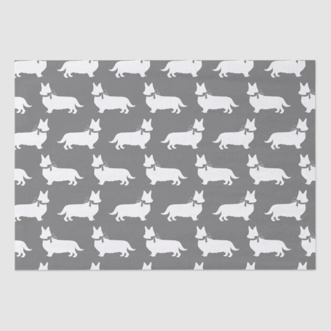 Corgi Puppy Dog Pembroke Welsh Tissue Paper (Front)