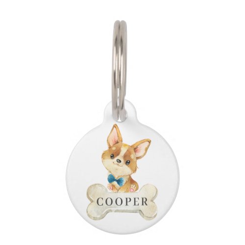 Corgi Puppy Dog Pet ID Tag