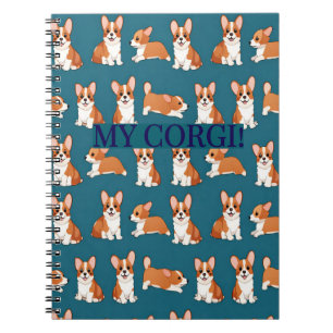Corgi Puppy Notebook Journal