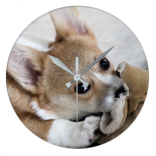 Corgi Puppy Wall Clock