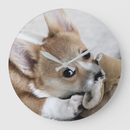 Corgi Puppy Wall Clock