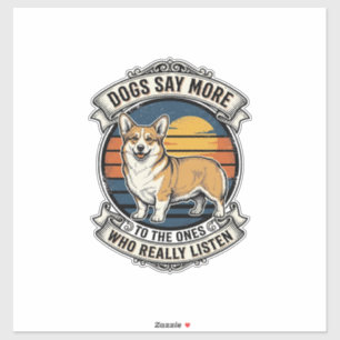 Corgi Quote Shirt Vintage Engraving Dog Lover Tee_ Sticker