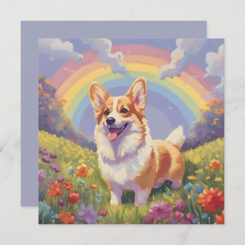 Corgi Rainbow Bridge Custom Name Dog Memorial