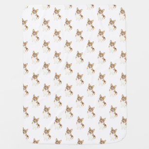 Corgi (Red) Baby Blanket