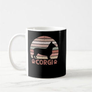 Corgi Retro Vintage Graphic Coffee Mug