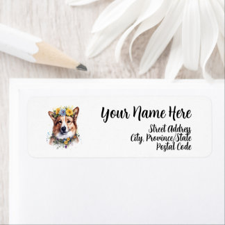 Corgi Return Address Label