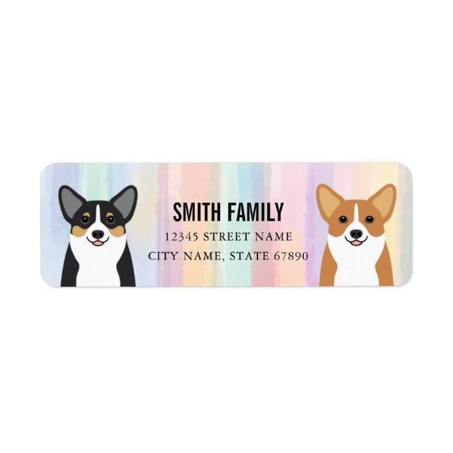 Corgi Return Address Labels (Front)