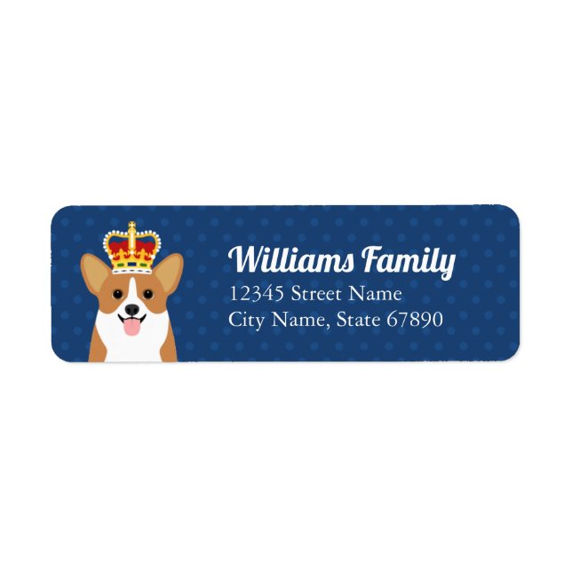 Corgi Return Address Labels (Front)