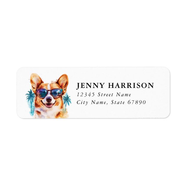 Corgi Return Address Labels (Front)