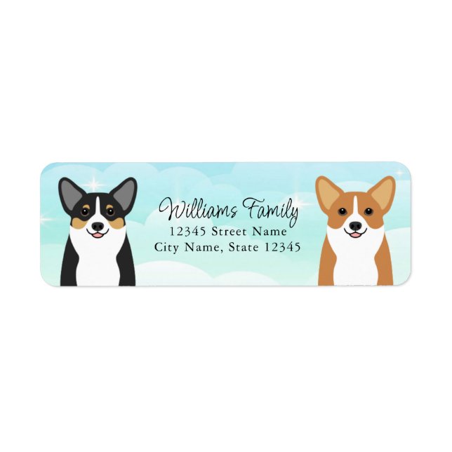 Corgi Return Address Labels (Front)