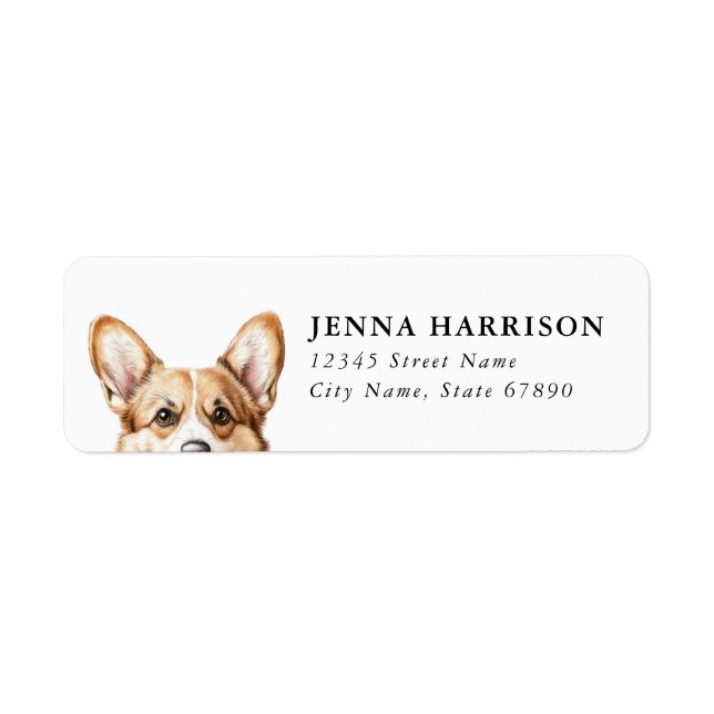 Corgi Return Address Labels (Front)