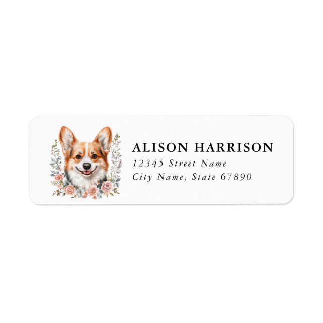 Corgi Return Address Labels (Front)