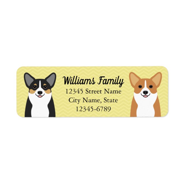 Corgi Return Address Labels (Front)