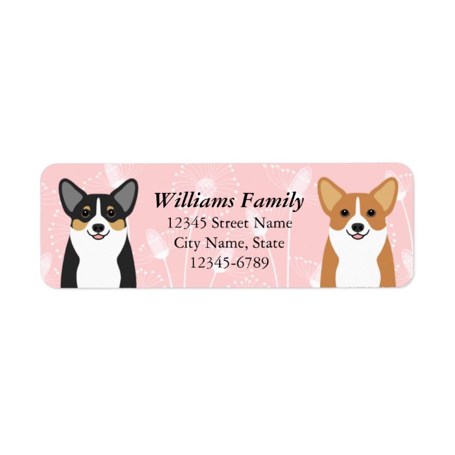 Corgi Return Address Labels (Front)