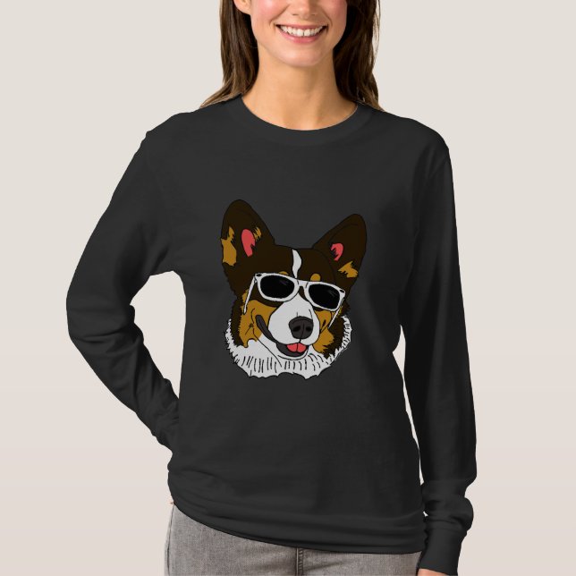 Corgi Rockin Shades T-Shirt (Front)