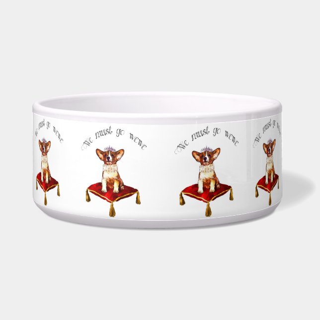 Corgi Royalty  Bowl (Front)