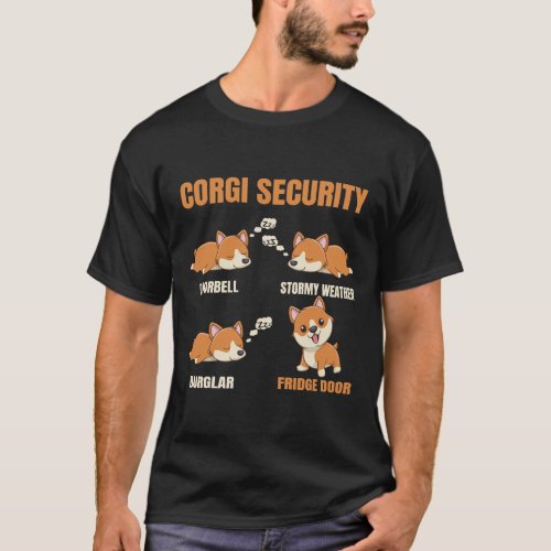 Corgi Security Corgi Owners Funny Corgi T_Shirt