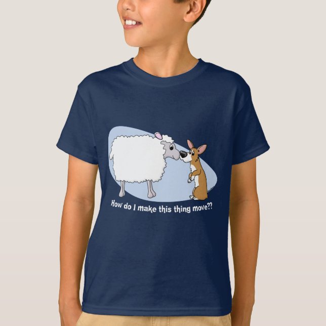 Corgi & Sheep Child's TShirt (Front)