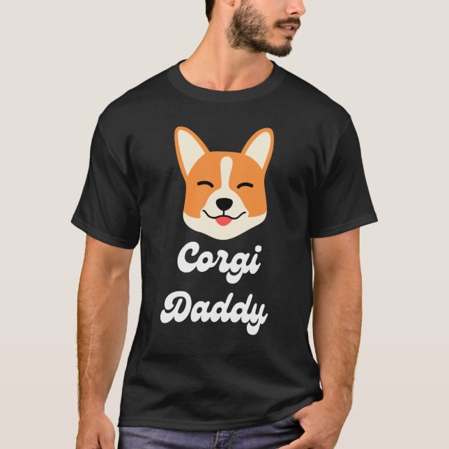 Corgi-Shirt Corgi Dad Funny Father Day Gift T-Shirt (Front)
